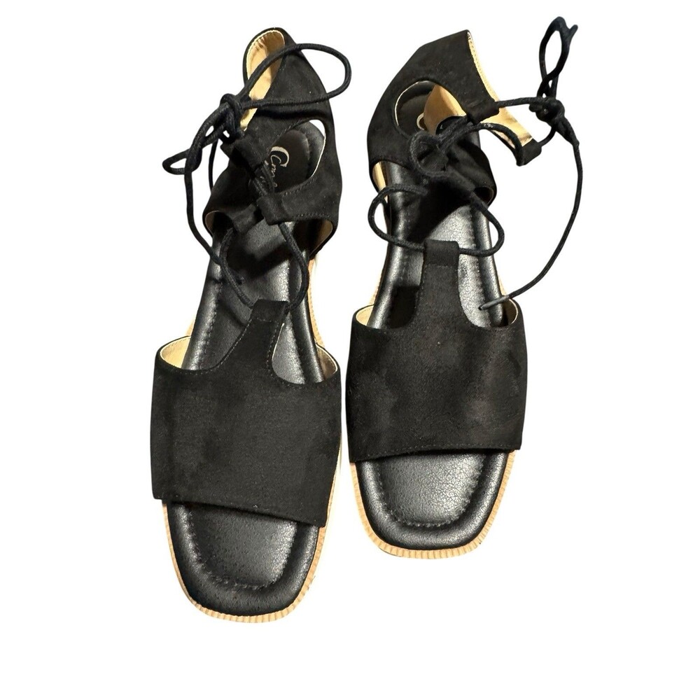 Comfort EST. 1946 Black Ankle Strap Sandals Size 10 New
